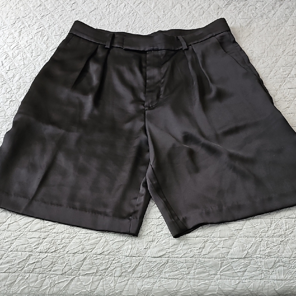 Banana Republic Black Flat Front Shorts